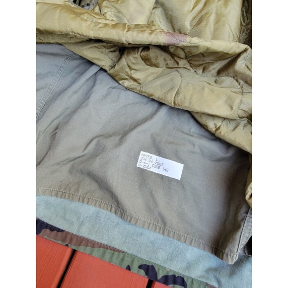 Vintage LAKEVIEW SPORTSWEAR Military CAMO Field Jacket Men's XL Insulated - Picture 12 of 16